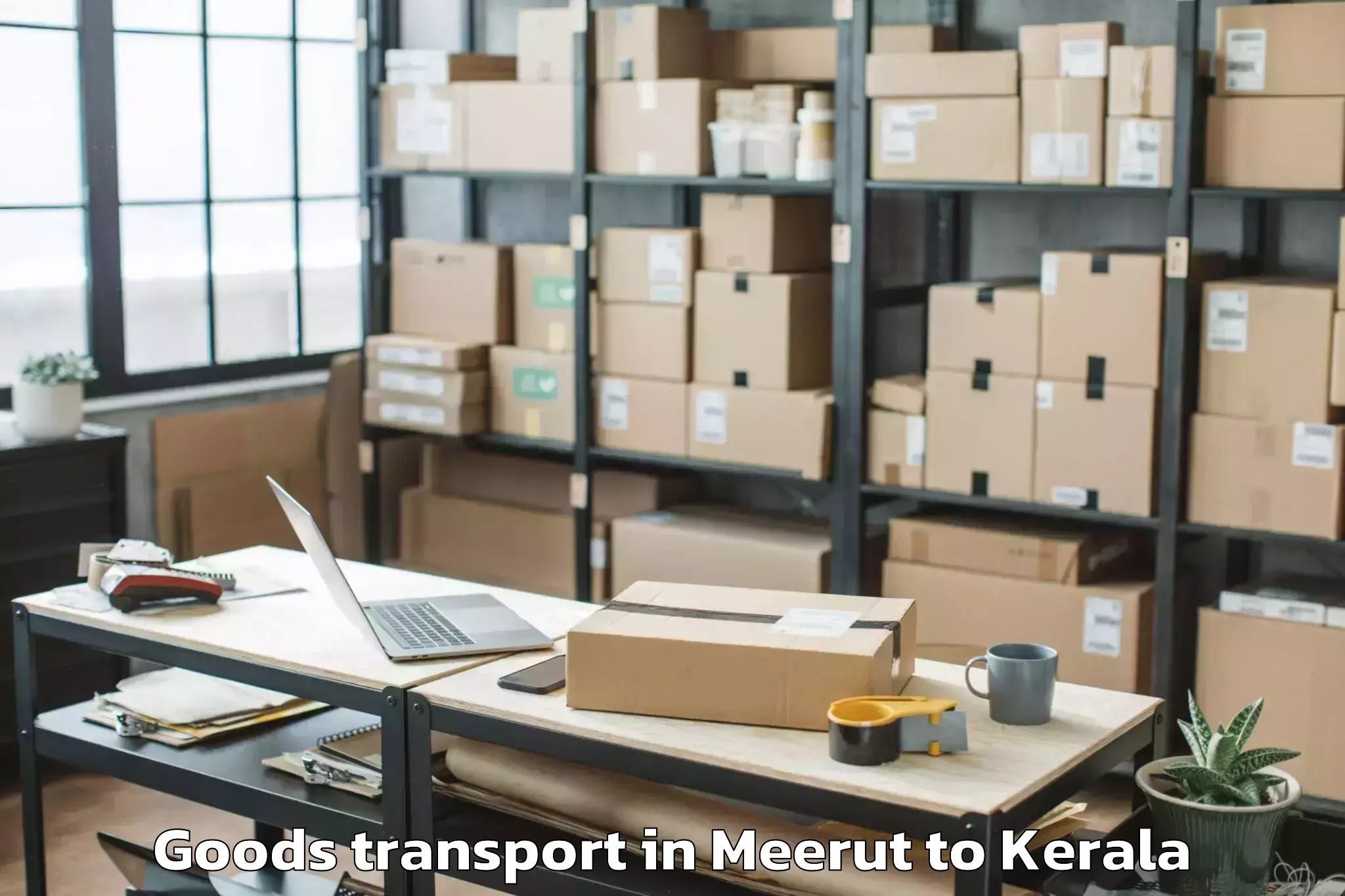 Expert Meerut to Olavakkot Goods Transport